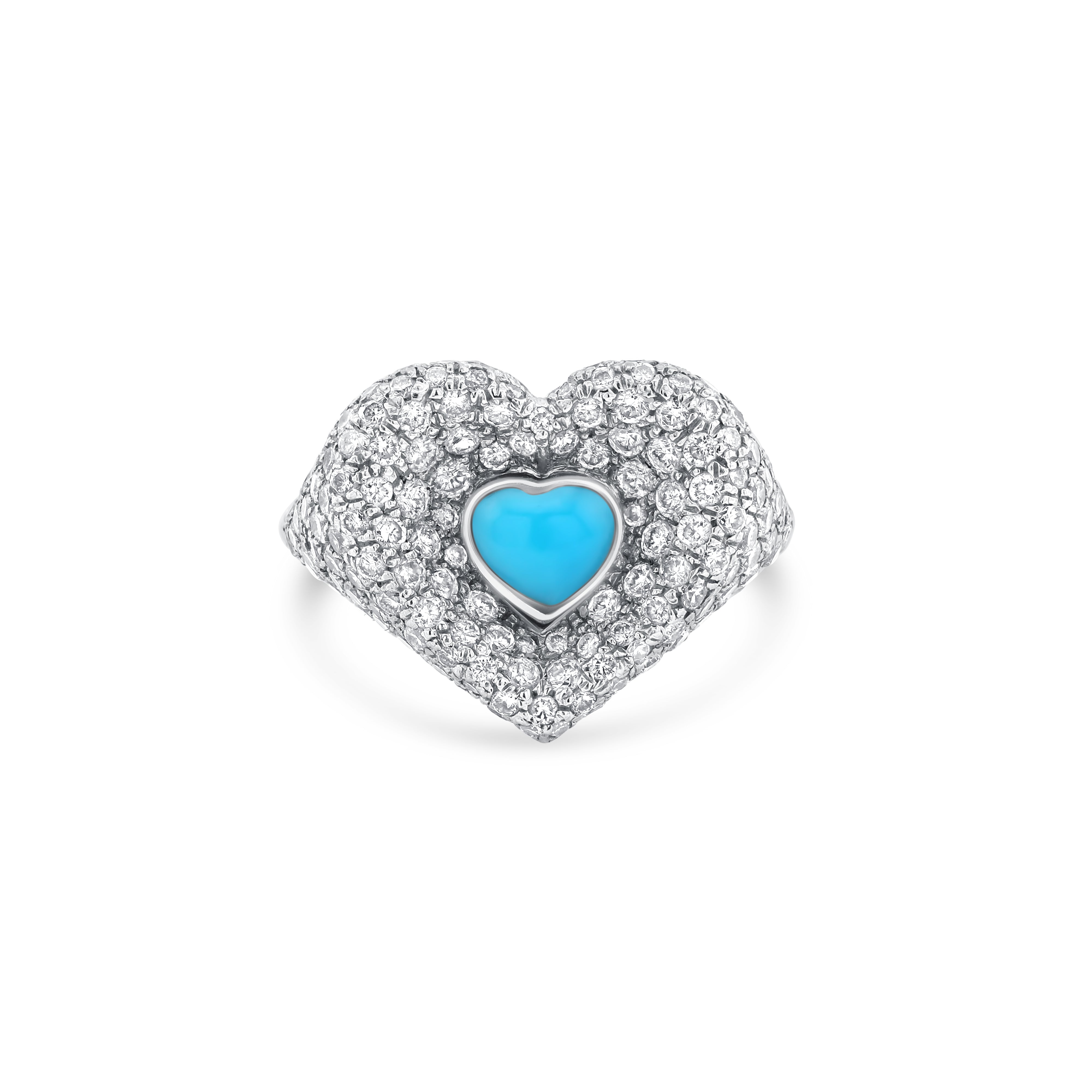 PINKY HEART RING (TURQUOISE)