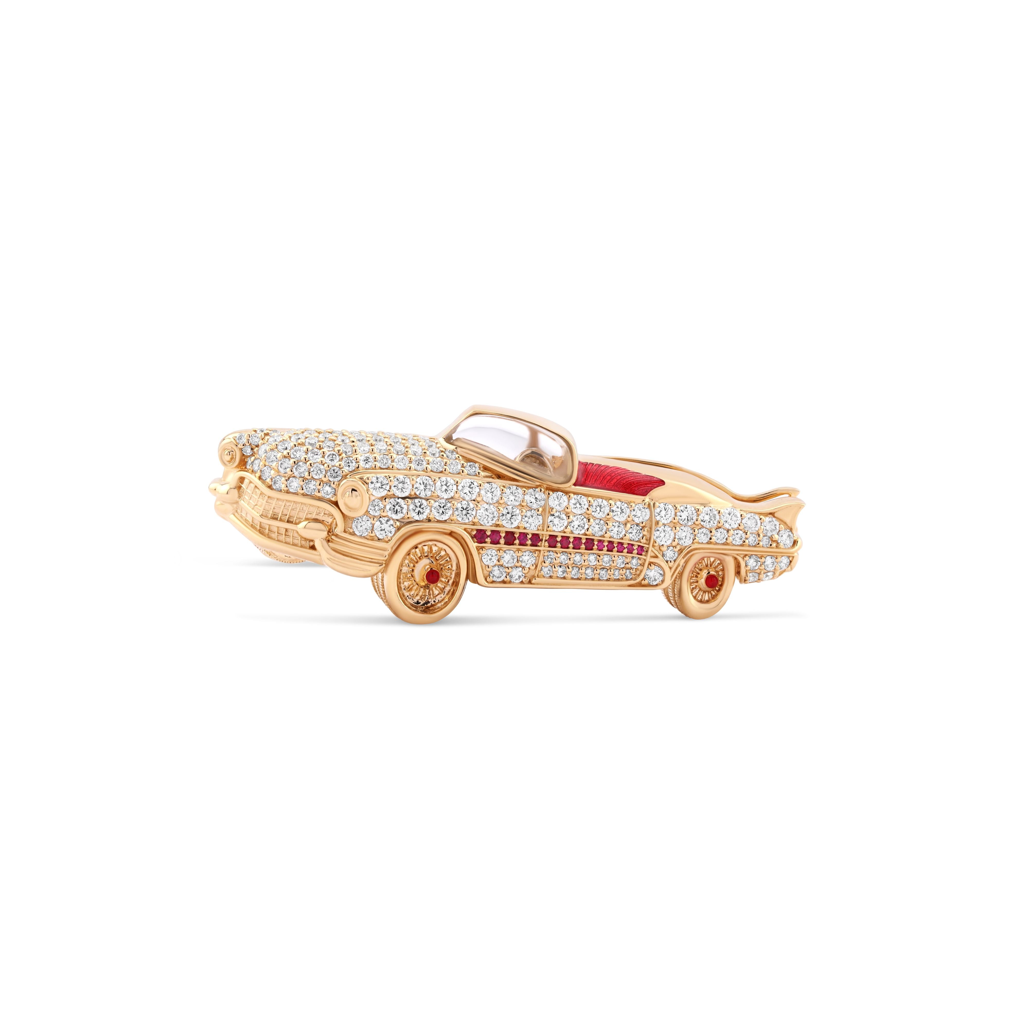 CADILLAC BAG CHARM BLACK