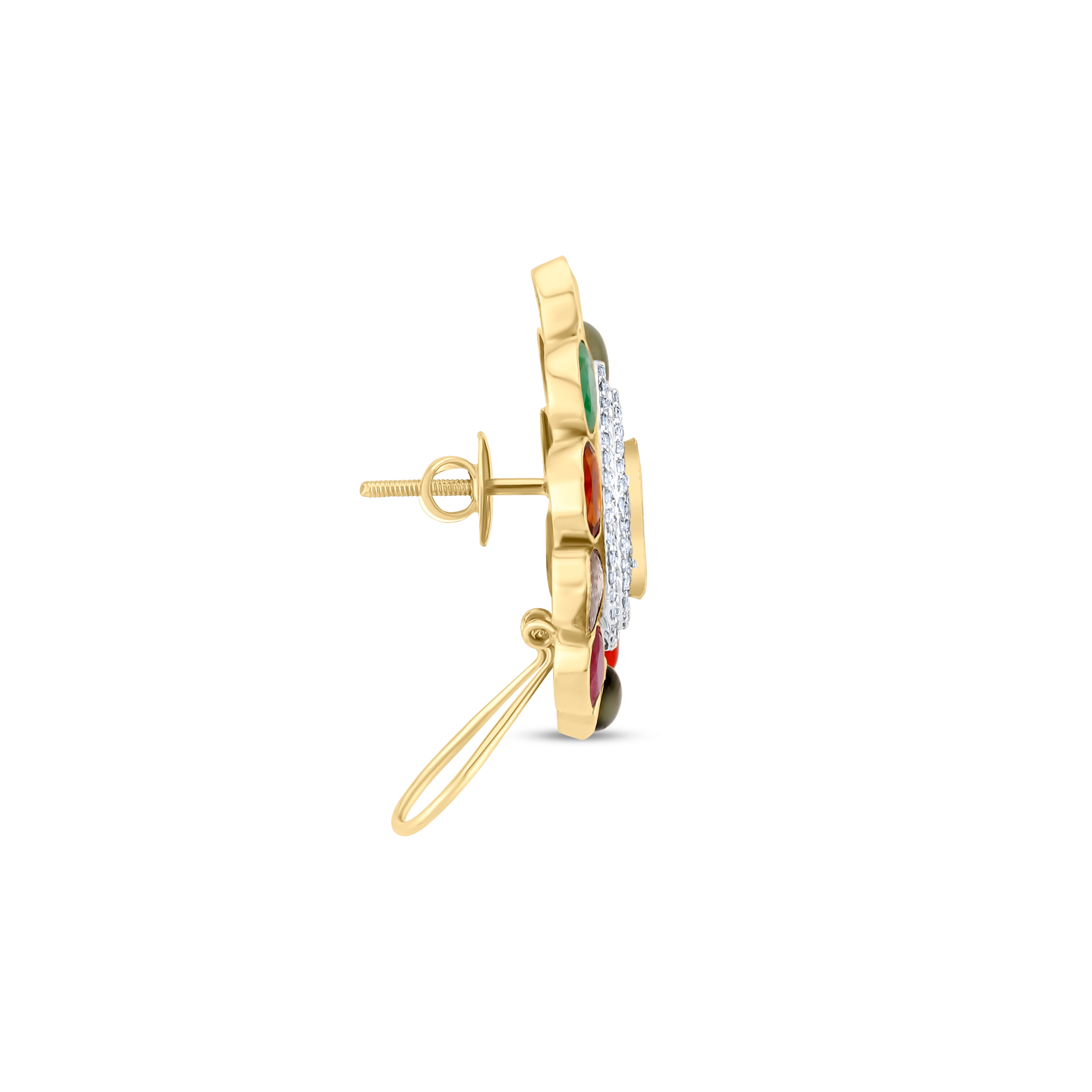 VINTAGE NAVRATNA EARRINGS